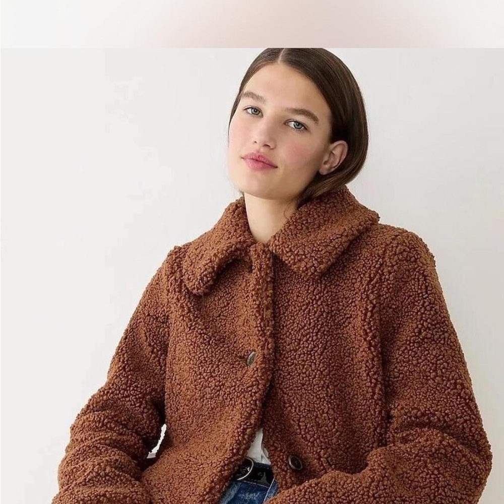 J Crew - Petite - Teddy Sherpa Lady Coat